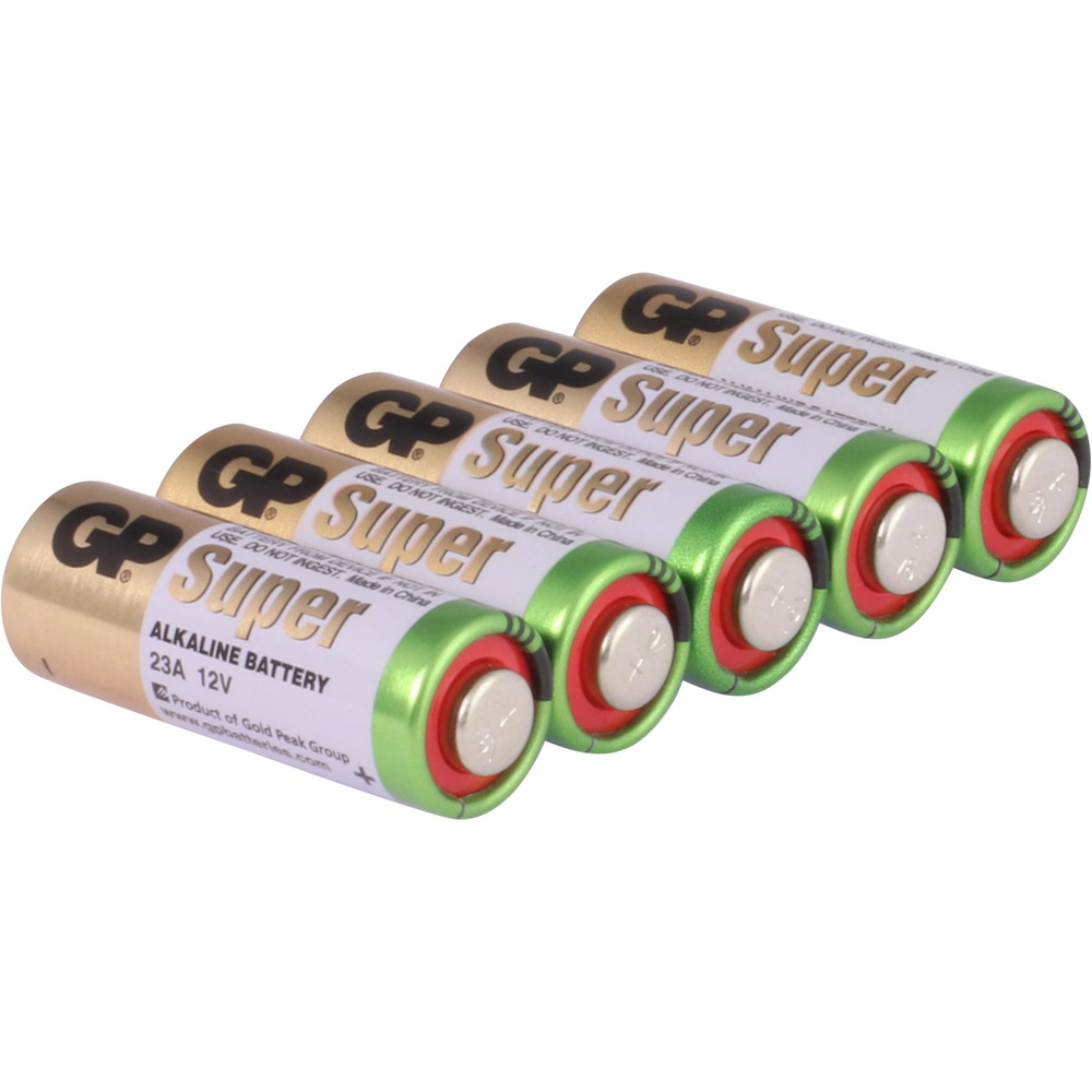 GP Alkaline Rundzellenbatterie Hochspannung 23A, 12V, 5 Stück