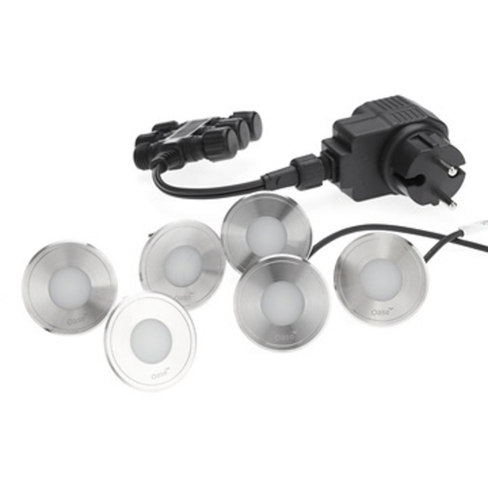 Oase Smart Home LunAqua Terra LED Set 6, warmweiß, Bodeneinbauleuchte, IP68