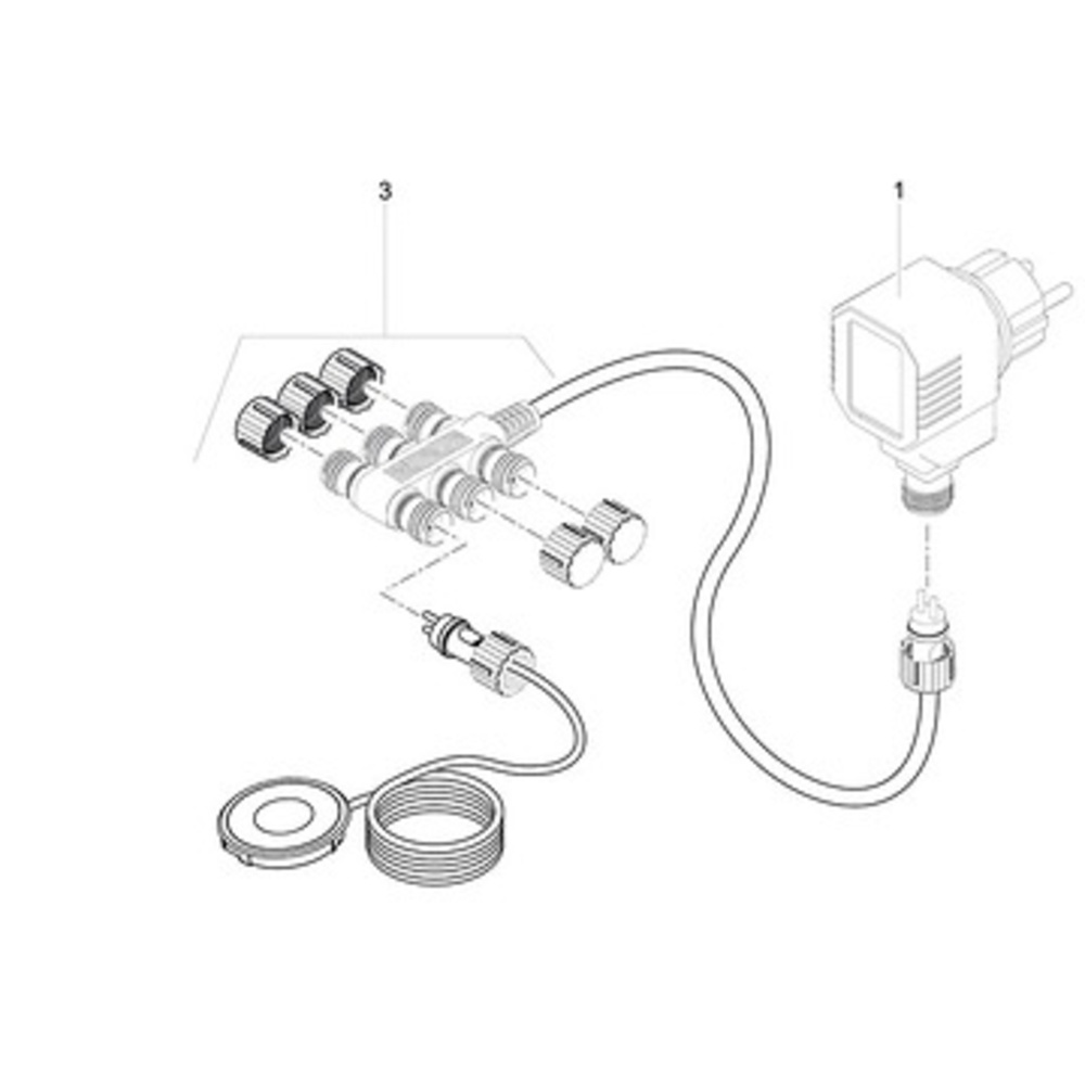 Oase Smart Home LunAqua Terra LED Set 6, warmweiß, Bodeneinbauleuchte, IP68