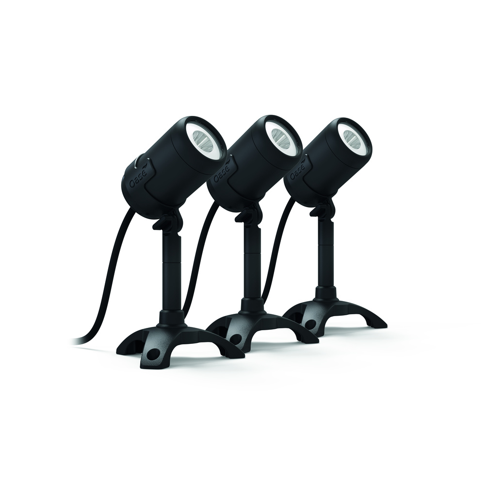 Oase LunAqua Connect  Set M, 3 Spots, Teichbeleuchtung, IP68