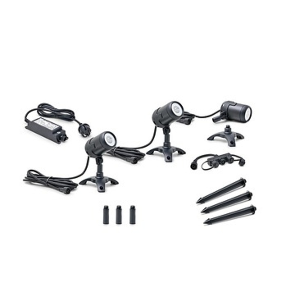 Oase LunAqua Connect  Set M, 3 Spots, Teichbeleuchtung, IP68