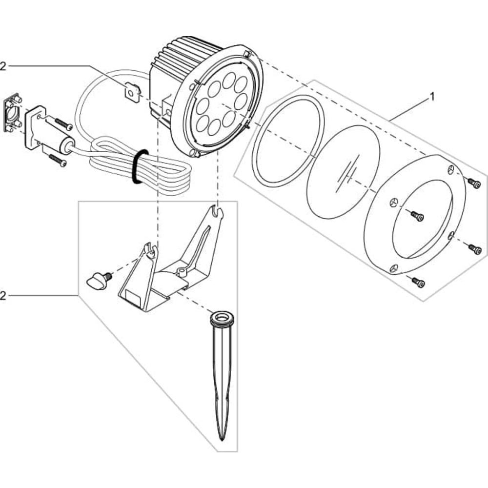 Oase LunAqua Power LED XL 3000 Narrow Spot