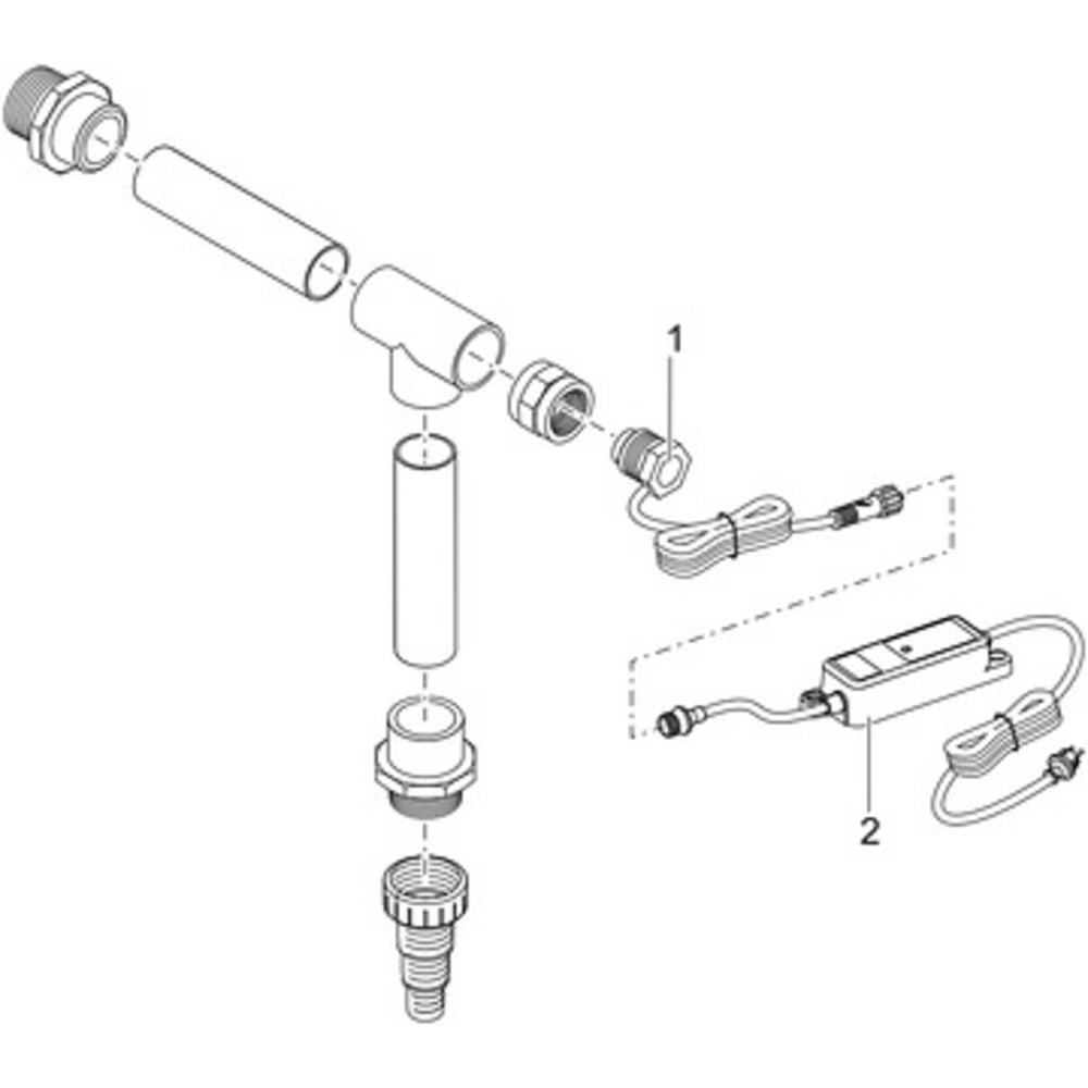 Oase Wall Spout LED Set für Wandwasserspeier
