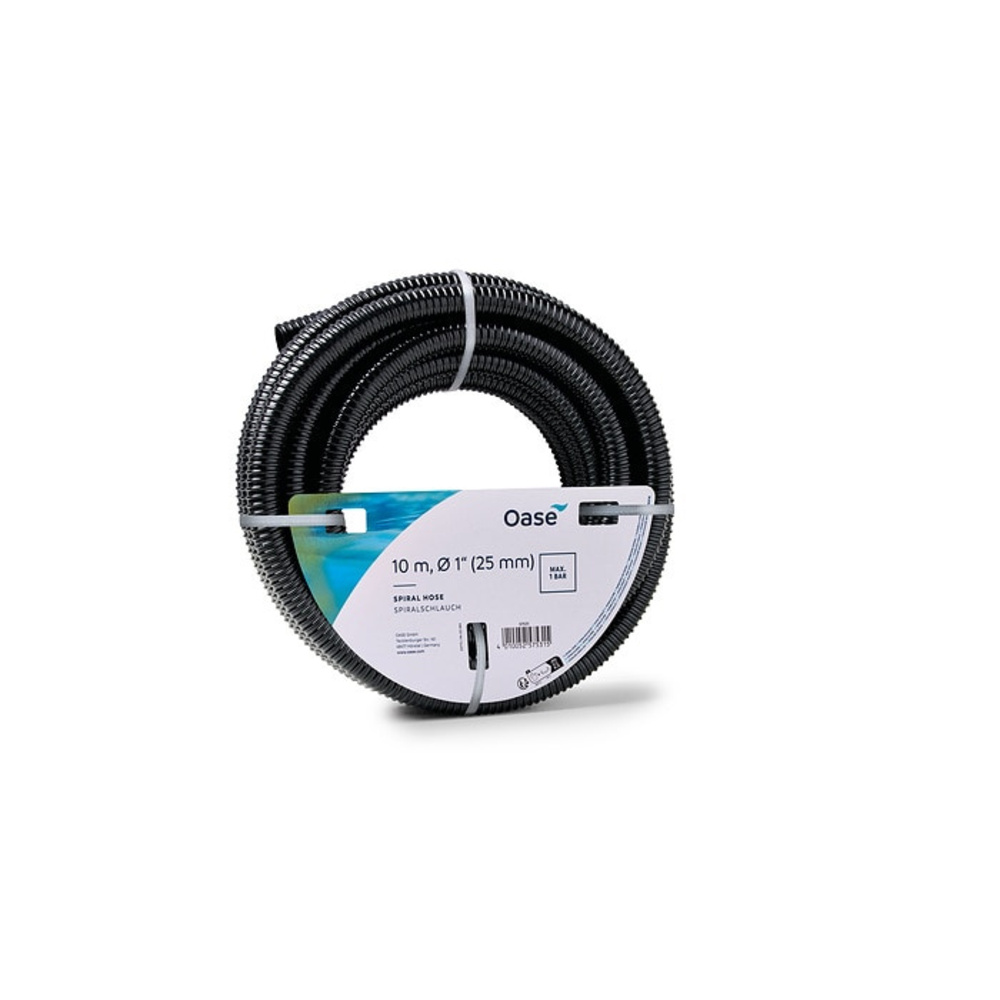Oase Spiralschlauch schwarz,  1", 10 m