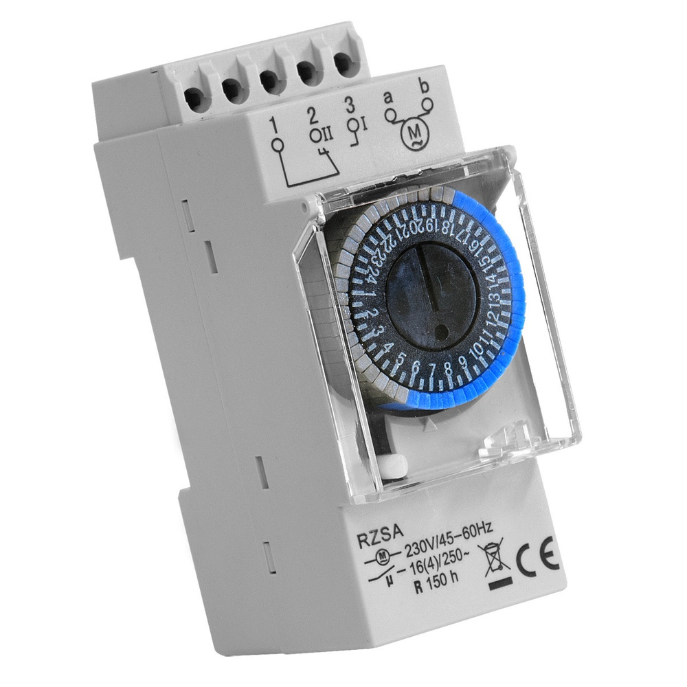 RELTECH Zeitschaltuhr RZSA3, 24 V-, DIN-Schiene, Analog