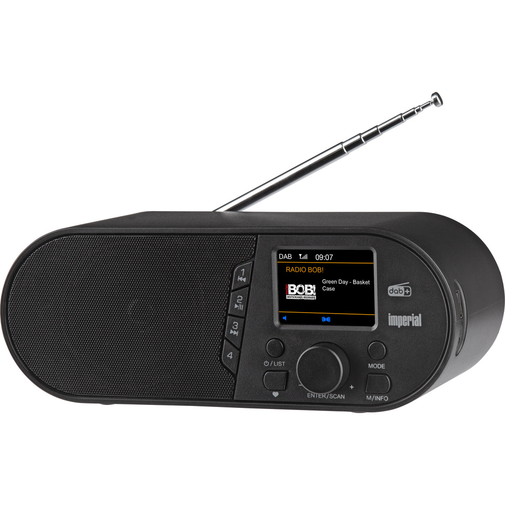 IMPERIAL DABMAN d105 Kompaktes DAB+ /FM /Bluetooth Radio, Schwarz