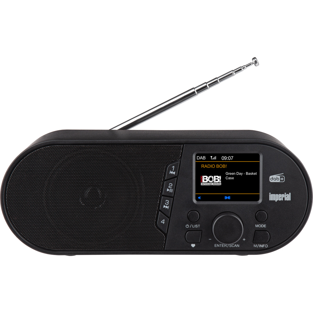IMPERIAL DABMAN d105 Kompaktes DAB+ /FM /Bluetooth Radio, Schwarz