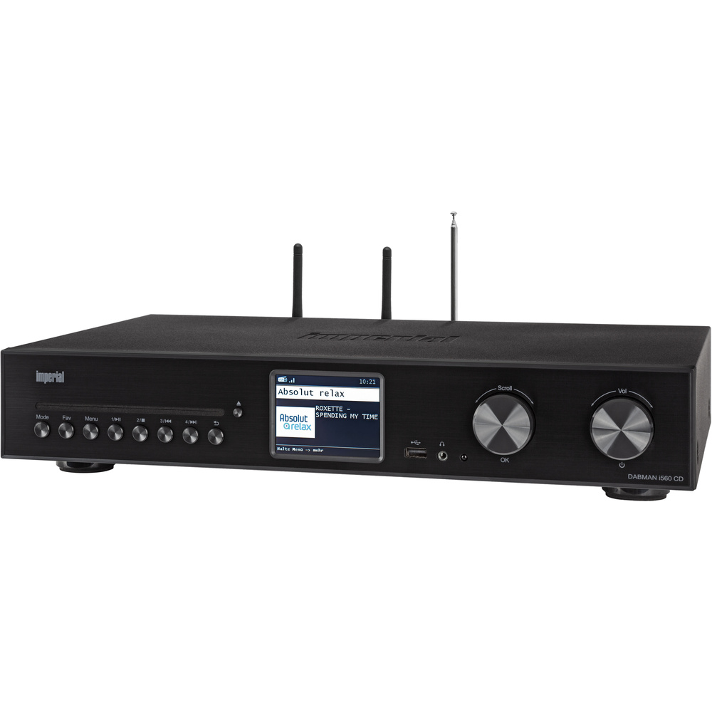 IMPERIAL DABMAN i560CD Stereo Receiver, 2x30 W, Schwarz, WLAN