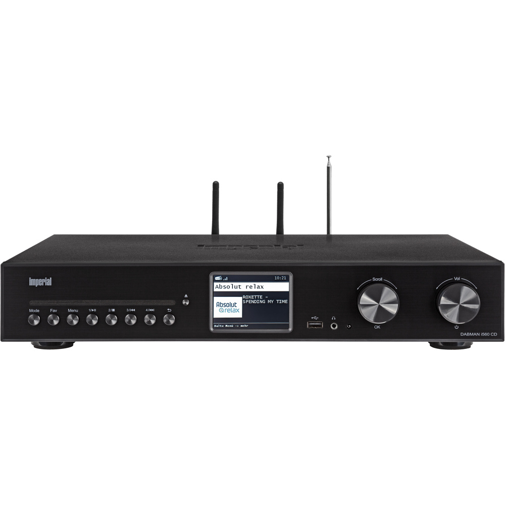 IMPERIAL DABMAN i560CD Stereo Receiver, 2x30 W, Schwarz, WLAN