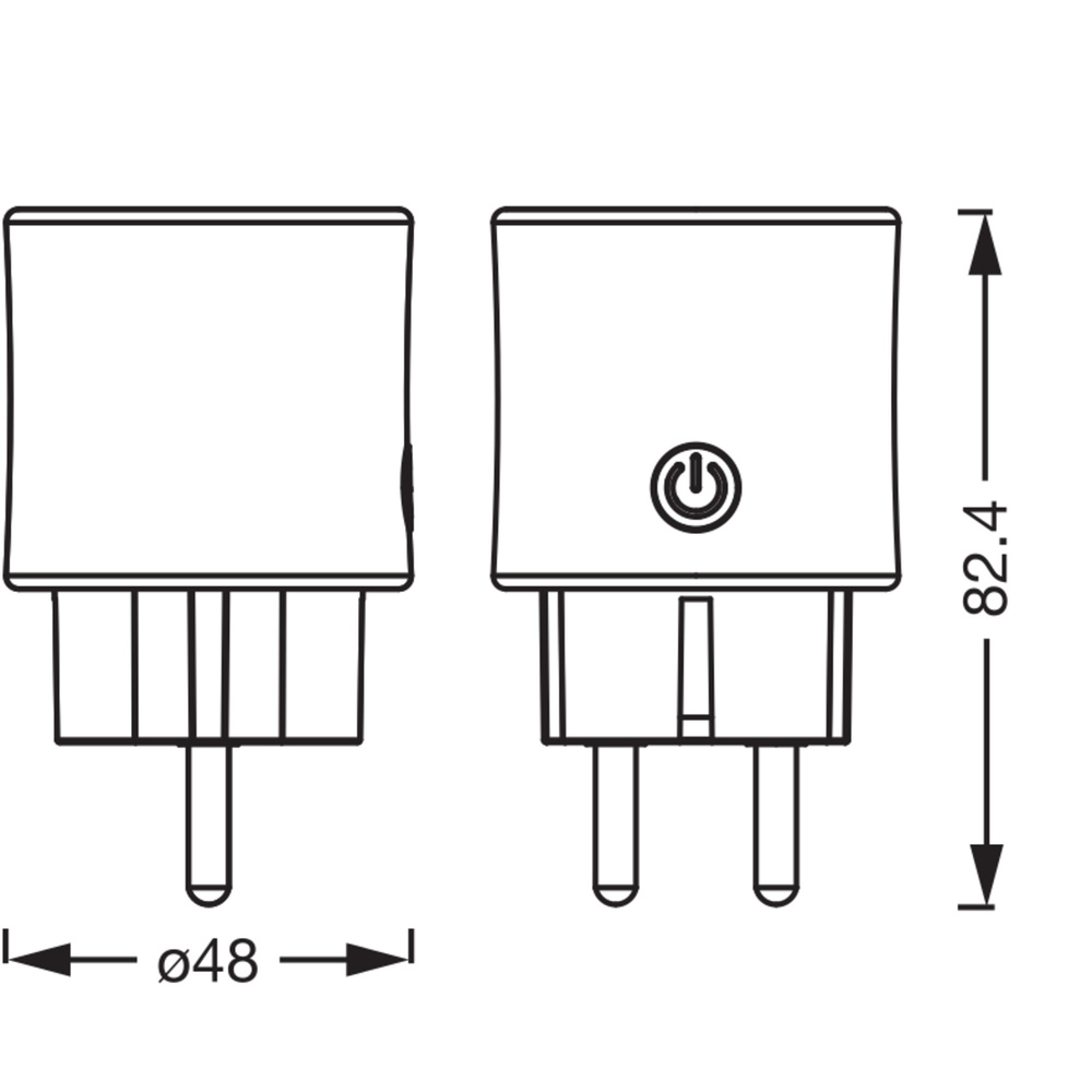 SMART+ Smart Home Steckdose, WLAN, MATTER, Verbrauchsmessung ,EU, weiß