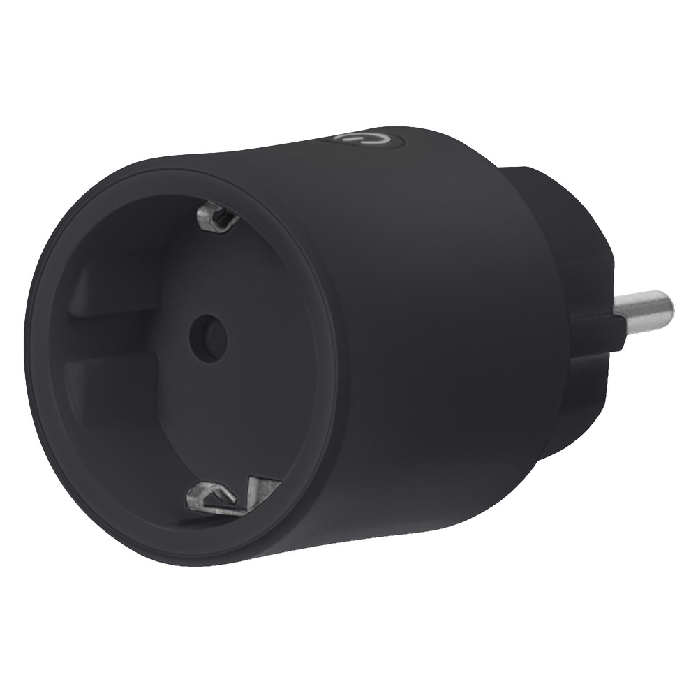 SMART+ Smart Home, Steckdose, MATTER, Verbrauchsmessung, WLAN, EU, schwarz