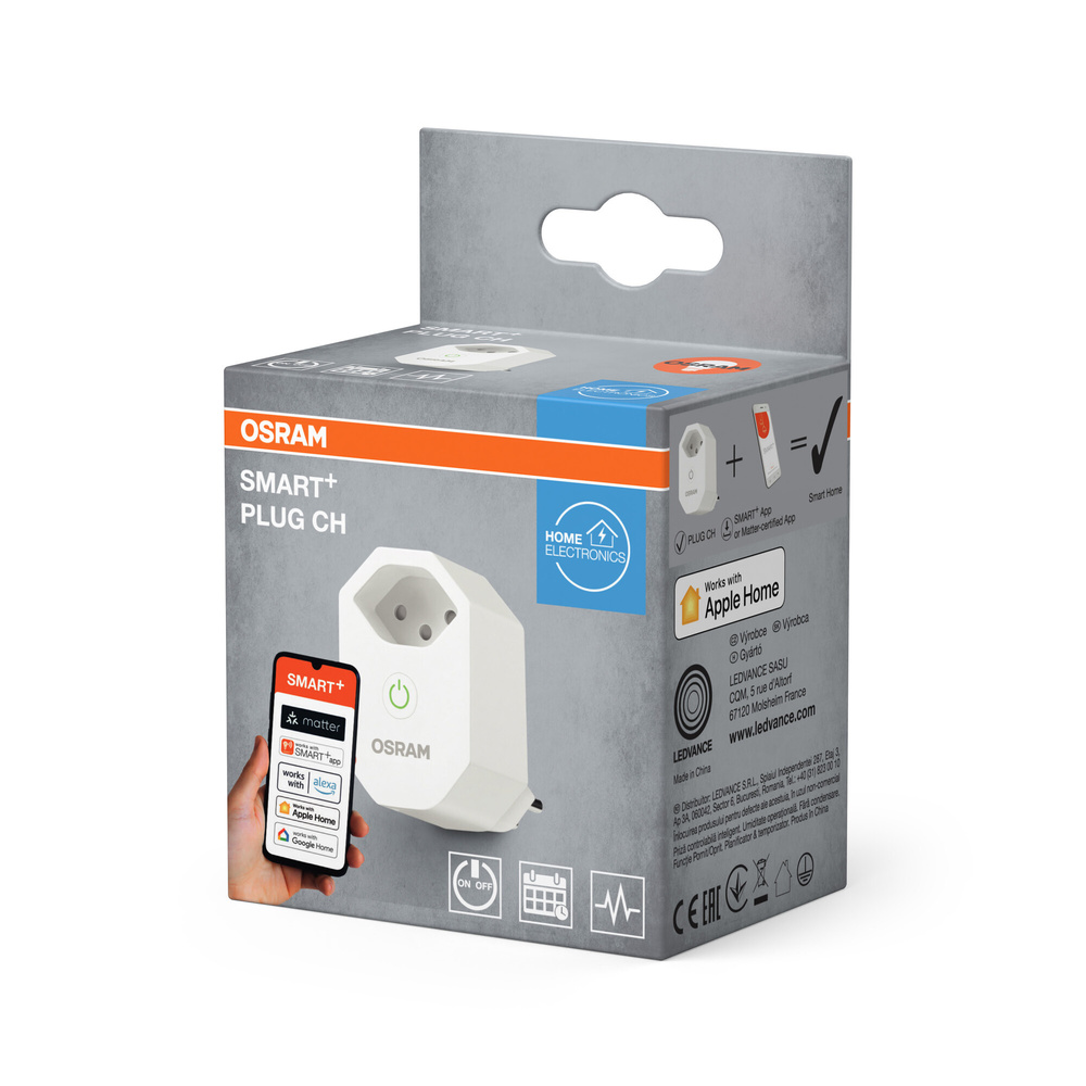SMART+ Smart Home, WLAN, MATTER, Verbrauchsmessung, CH, weiß