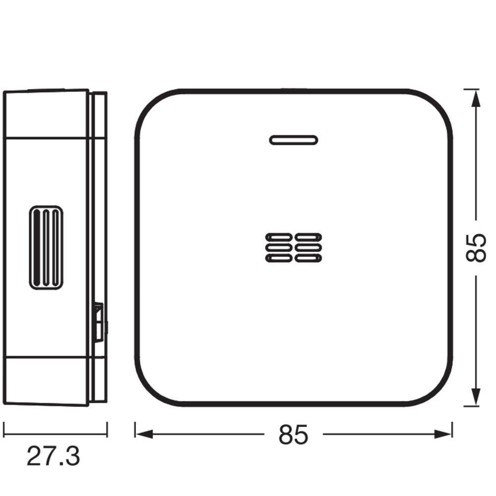 SMART+ Smart Home Kohlenmonoxid-Warnmelder, WLAN, IP20, Weiß