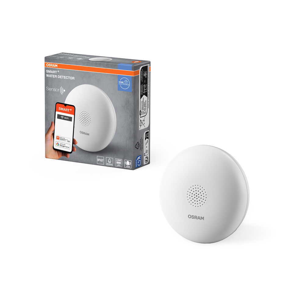 SMART+ Smart Home Wassersensor, WLAN, IP67, Weiß