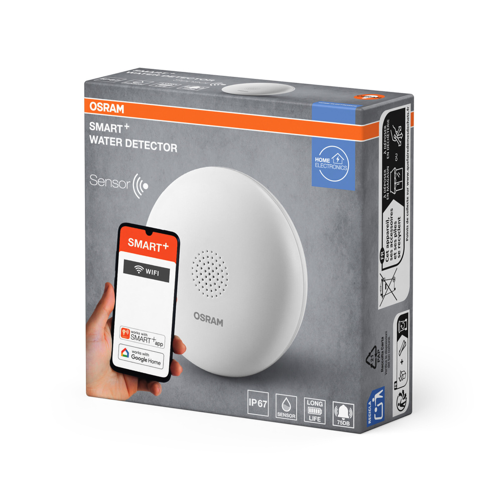 SMART+ Smart Home Wassersensor, WLAN, IP67, Weiß
