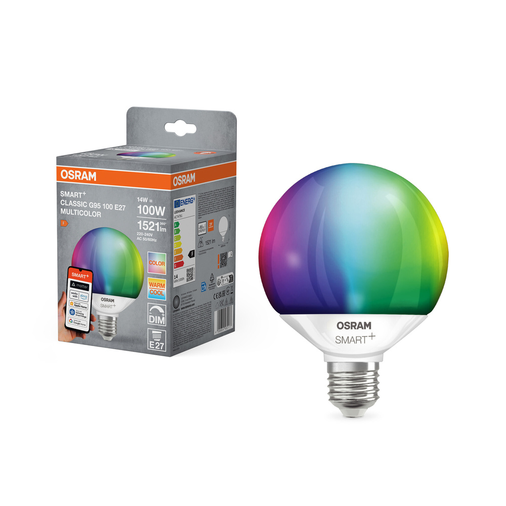 SMART+ Smart Home E27, WLAN, dimmbar, IP20, RGBW, Weiß