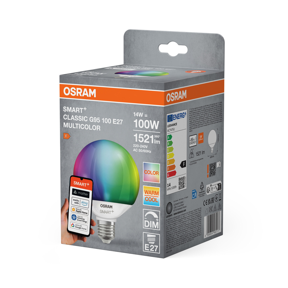 SMART+ Smart Home E27, WLAN, dimmbar, IP20, RGBW, Weiß