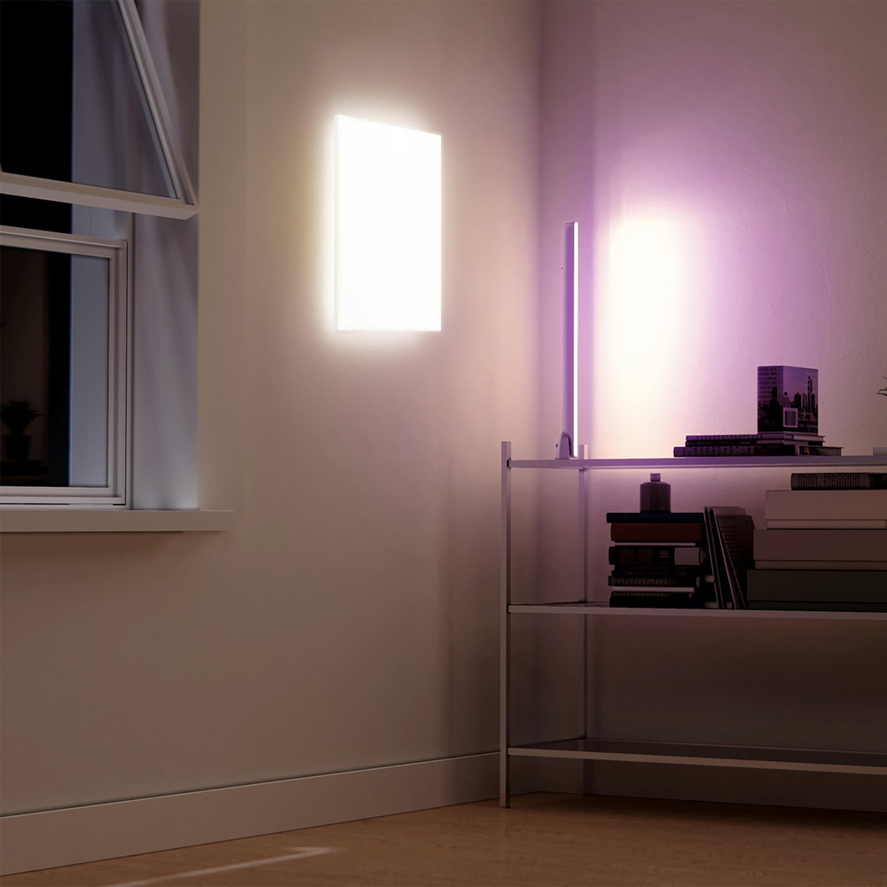 tint Smart Home Panel Aris, 45x45cm, weiß, Fernbedienung, Zigbee