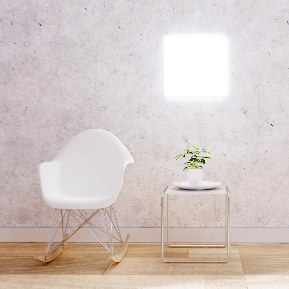 tint Smart Home Panel Aris, 45x45cm, weiß, Fernbedienung, Zigbee