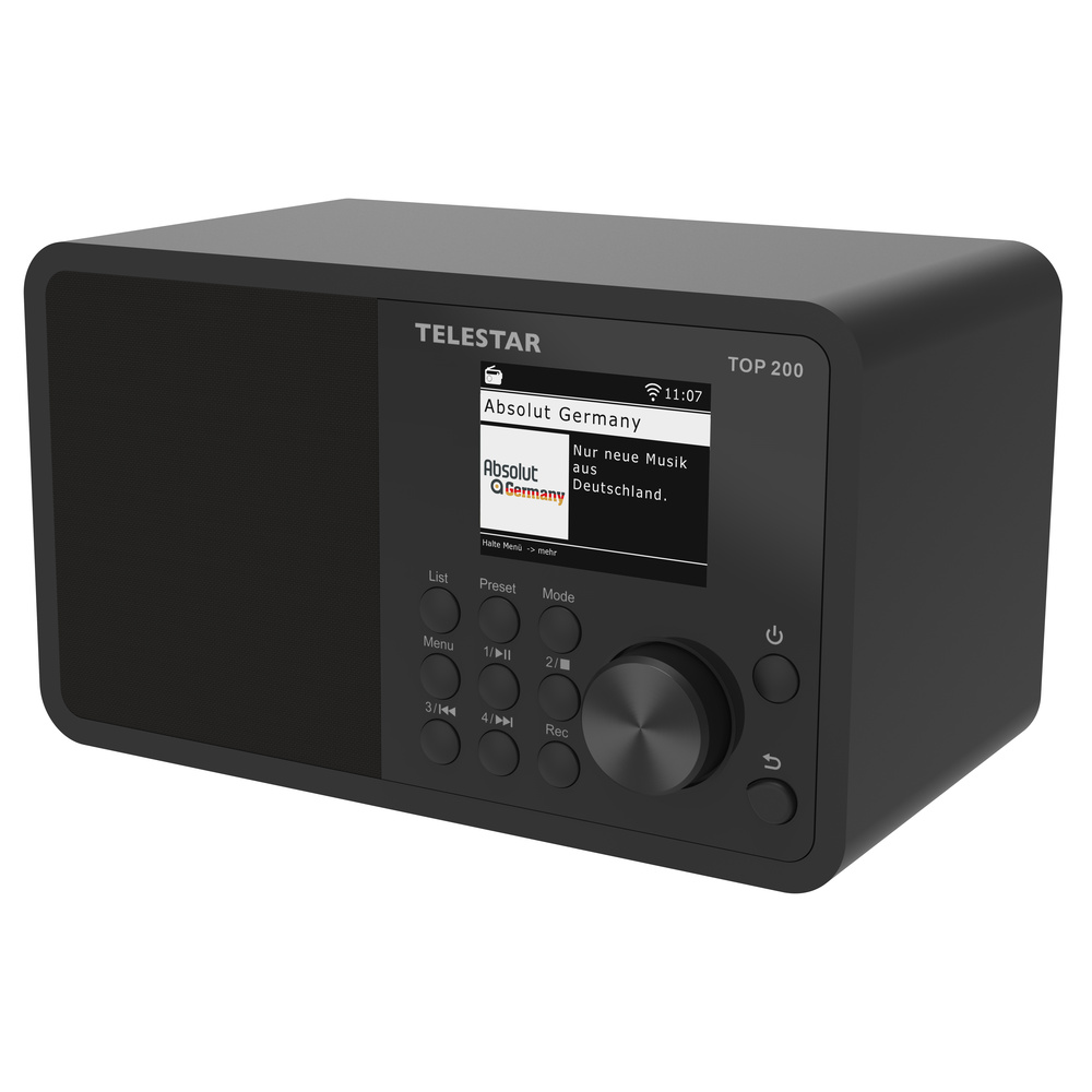 TELESTAR DAB+ Radio TOP 200 , Bluetooth, WLAN, USB, Internet, schwarz