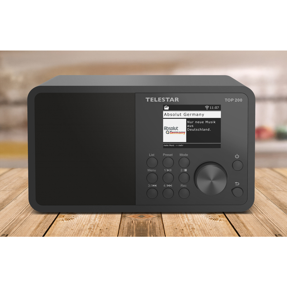 TELESTAR DAB+ Radio TOP 200 , Bluetooth, WLAN, USB, Internet, schwarz