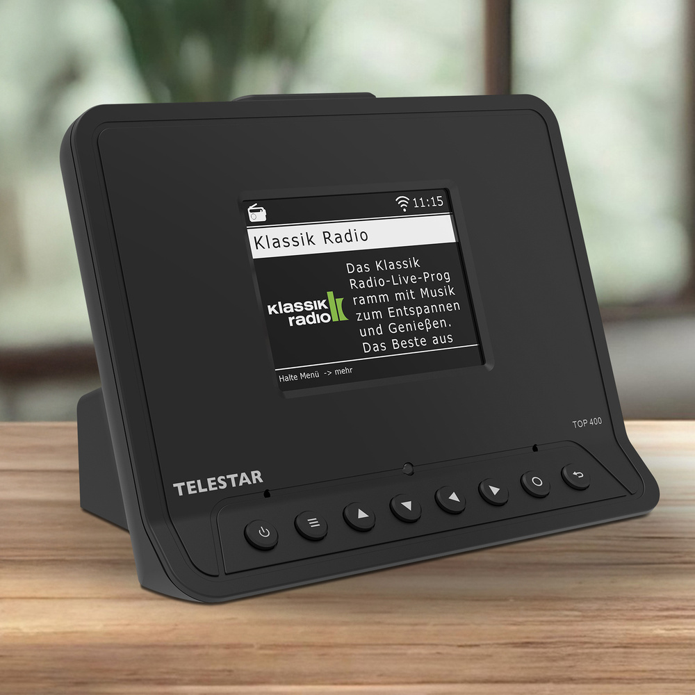 TELESTAR Digitalradio-Adapter TOP 400 , Internetradio, DAB+, UKW, Bluetooth, WLAN