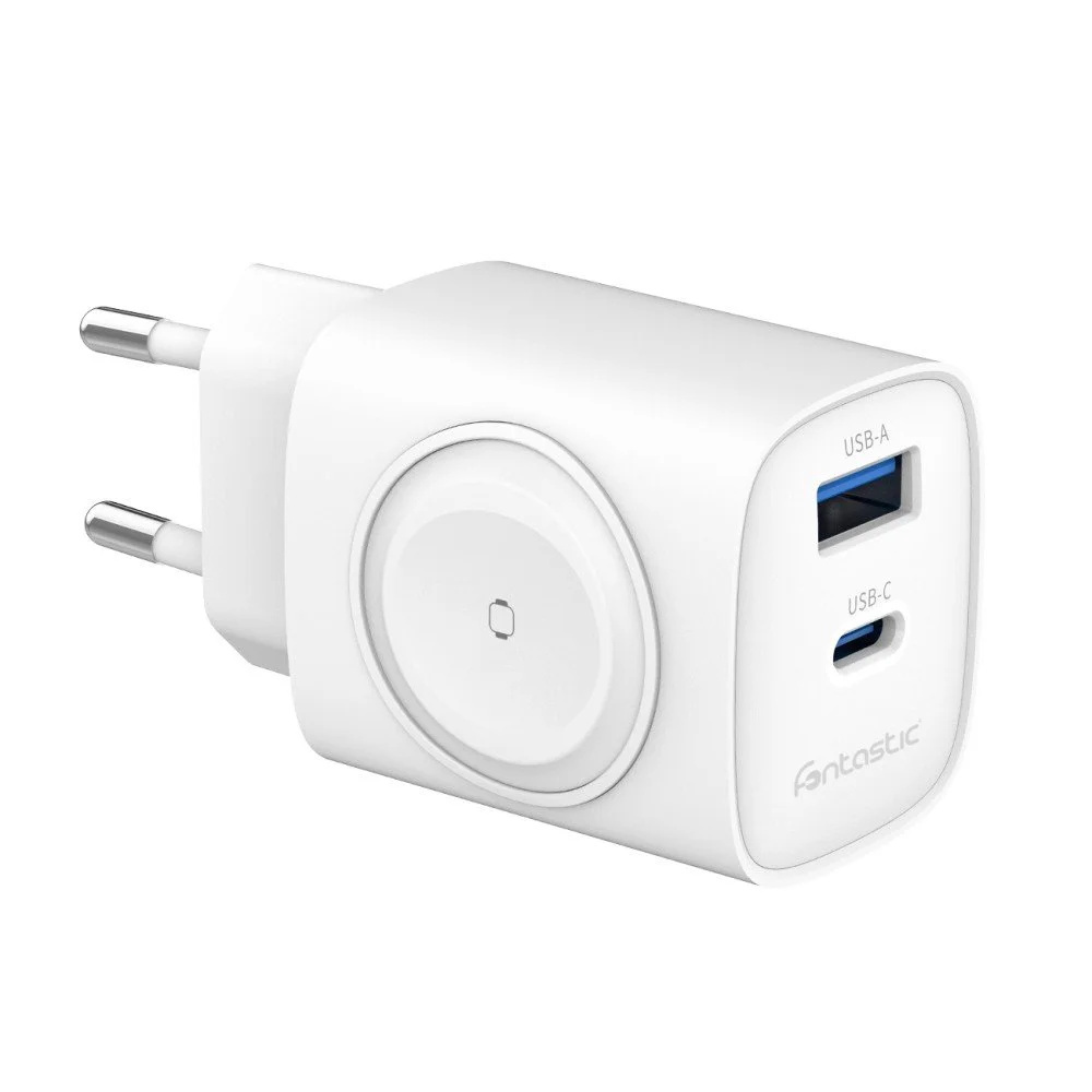 FONTASTIC USB Ultra Schnell-Reiselader „WiGan“, 22 W, Weiß