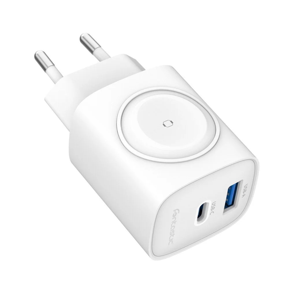 FONTASTIC USB Ultra Schnell-Reiselader „WiGan“, 22 W, Weiß