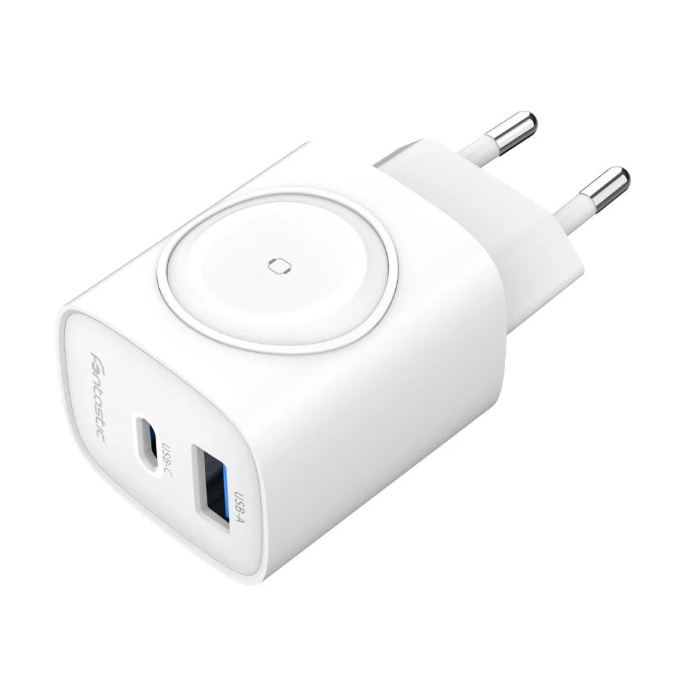 FONTASTIC USB Ultra Schnell-Reiselader „WiGan“, 22 W, Weiß