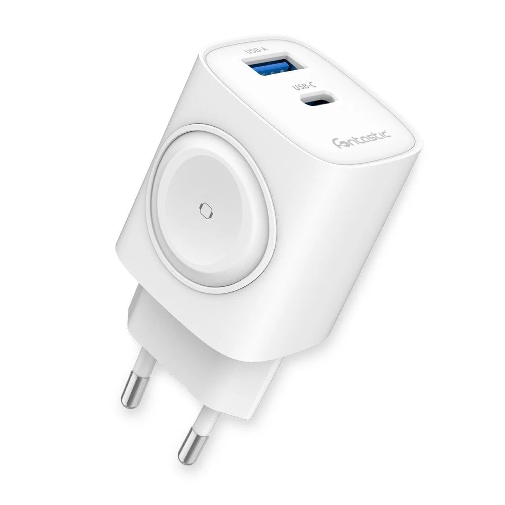FONTASTIC USB Ultra Schnell-Reiselader „WiGan“, 22 W, Weiß