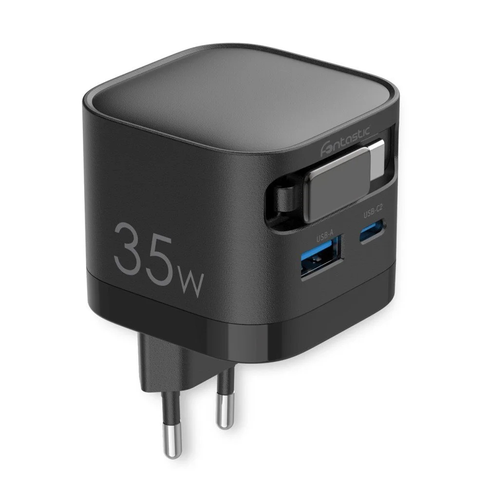 FONTASTIC USB Multi Quick Travel Charger “Zap”, Kabel 68 cm, Schwarz