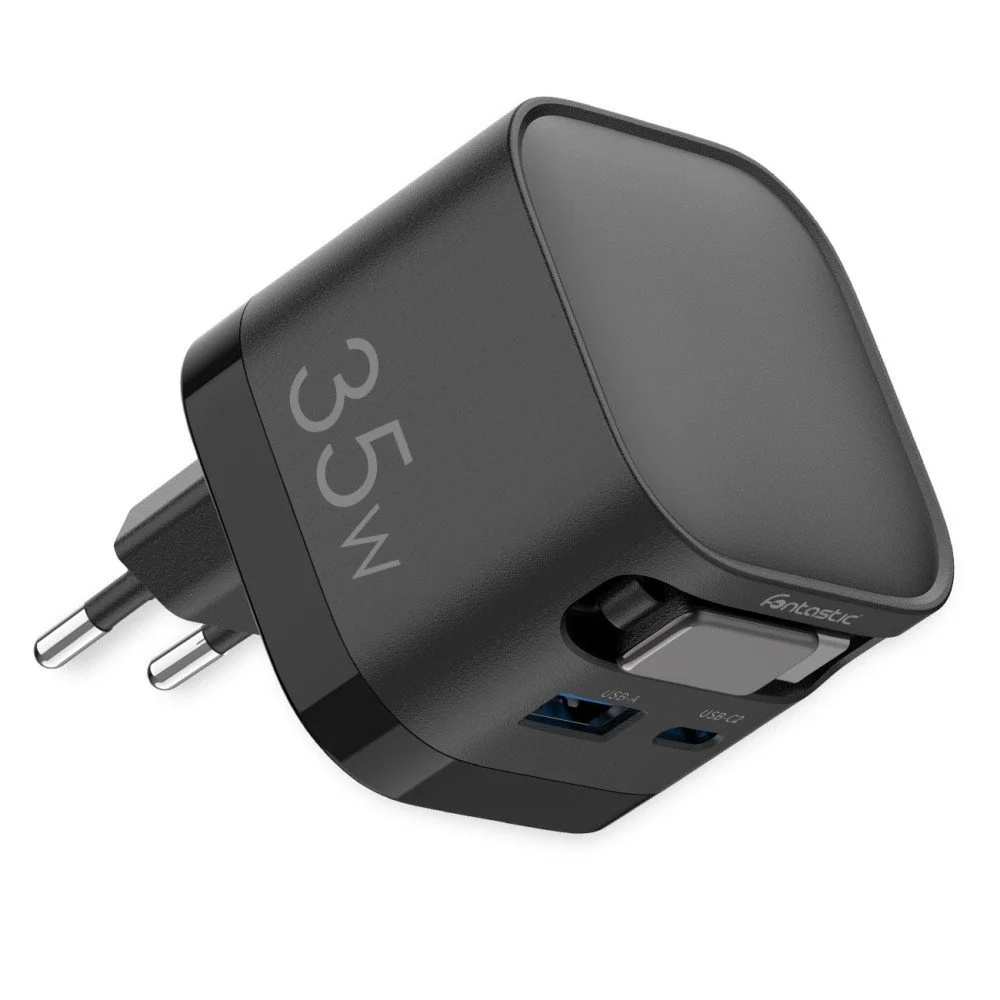 FONTASTIC USB Multi Quick Travel Charger “Zap”, Kabel 68 cm, Schwarz