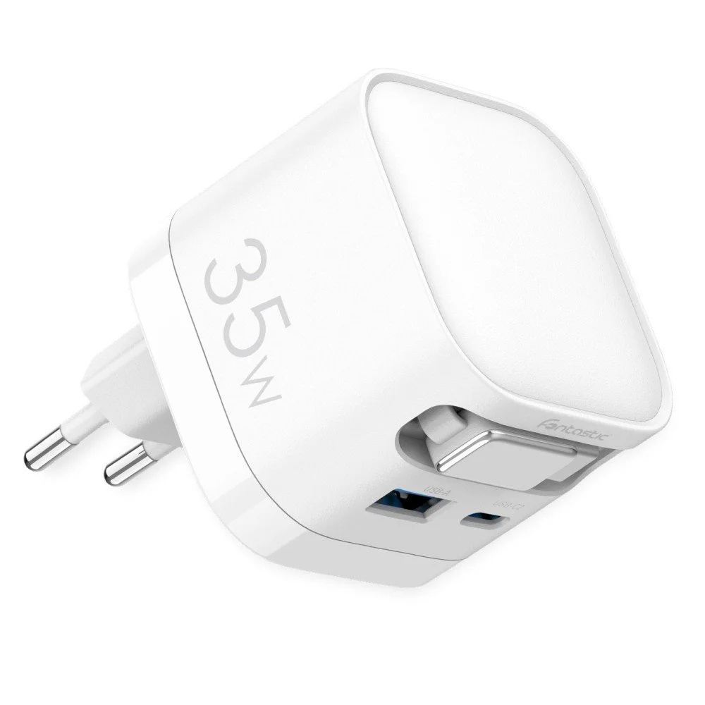 FONTASTIC USB Multi Quick Travel Charger “Zap”, Kabel 68 cm, Weiß