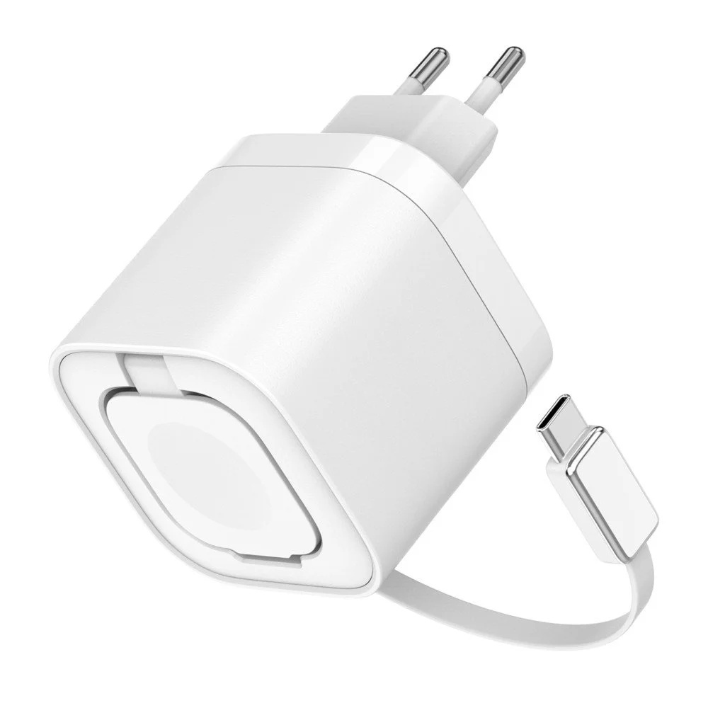 FONTASTIC USB Multi Quick Travel Charger “QiZap”, Kabel 68 cm, Weiß