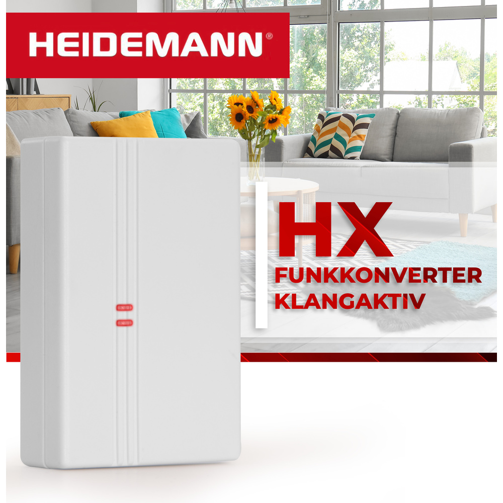 Heidemann HX klangaktiver Funkkonverter, reinweiß