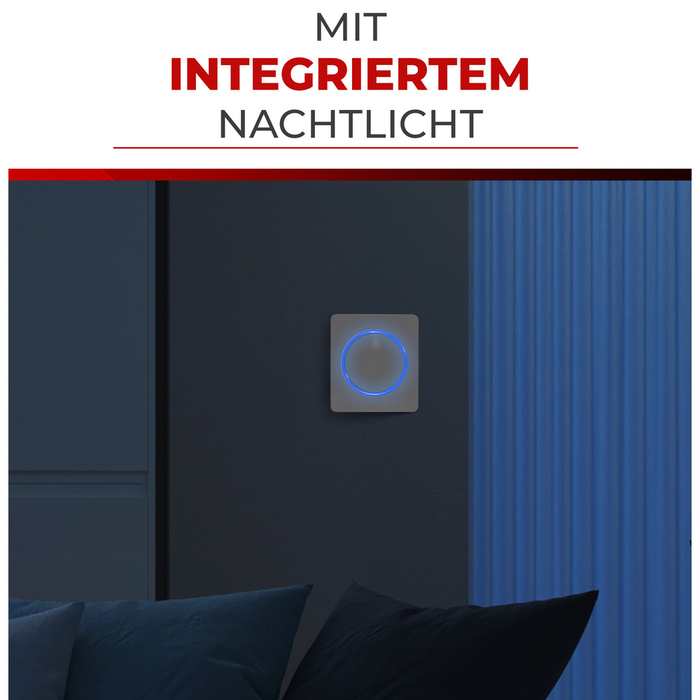 Heidemann BASELINE® Funkgong Piezo I, reinweiß