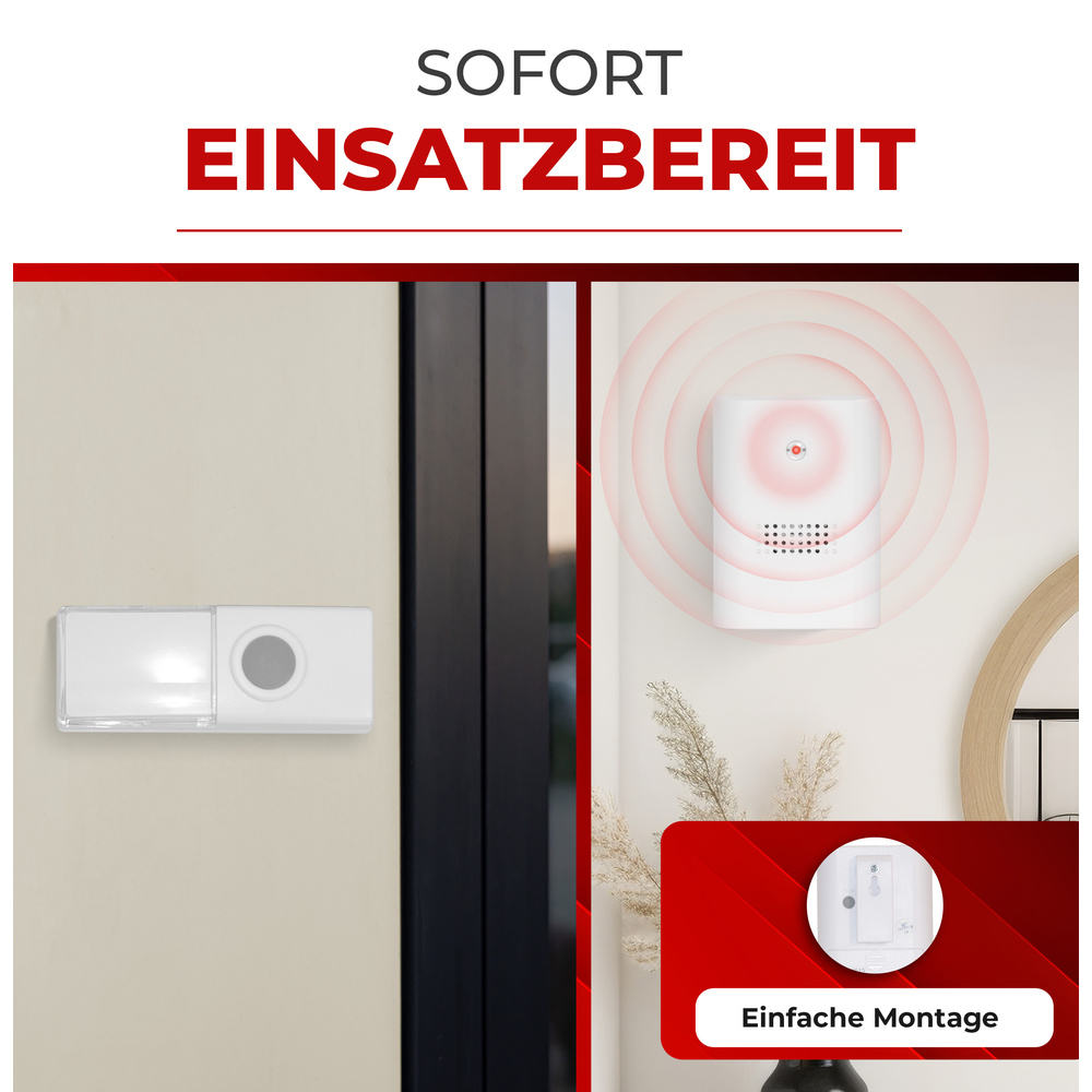 Heidemann Funkgong-Set HX One, reinweiß