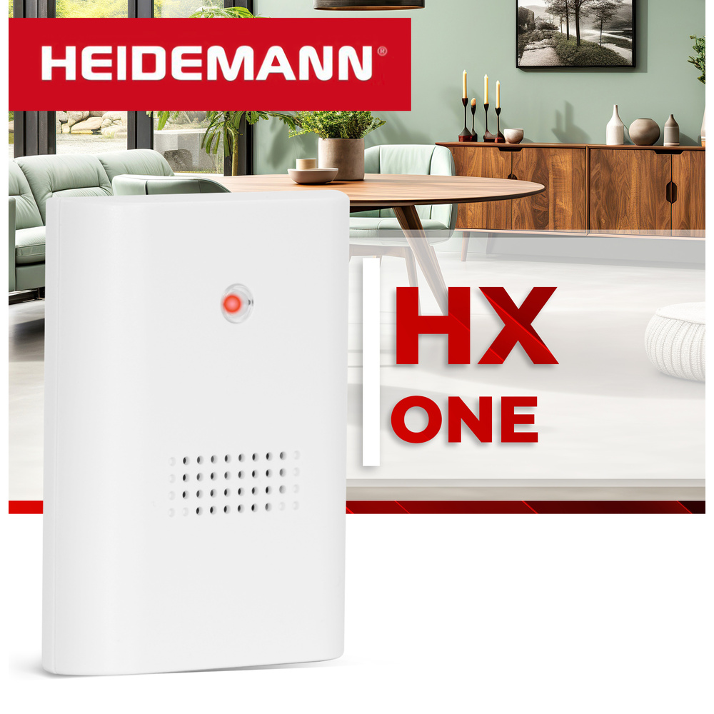 Heidemann Funkgong-Set HX One, reinweiß