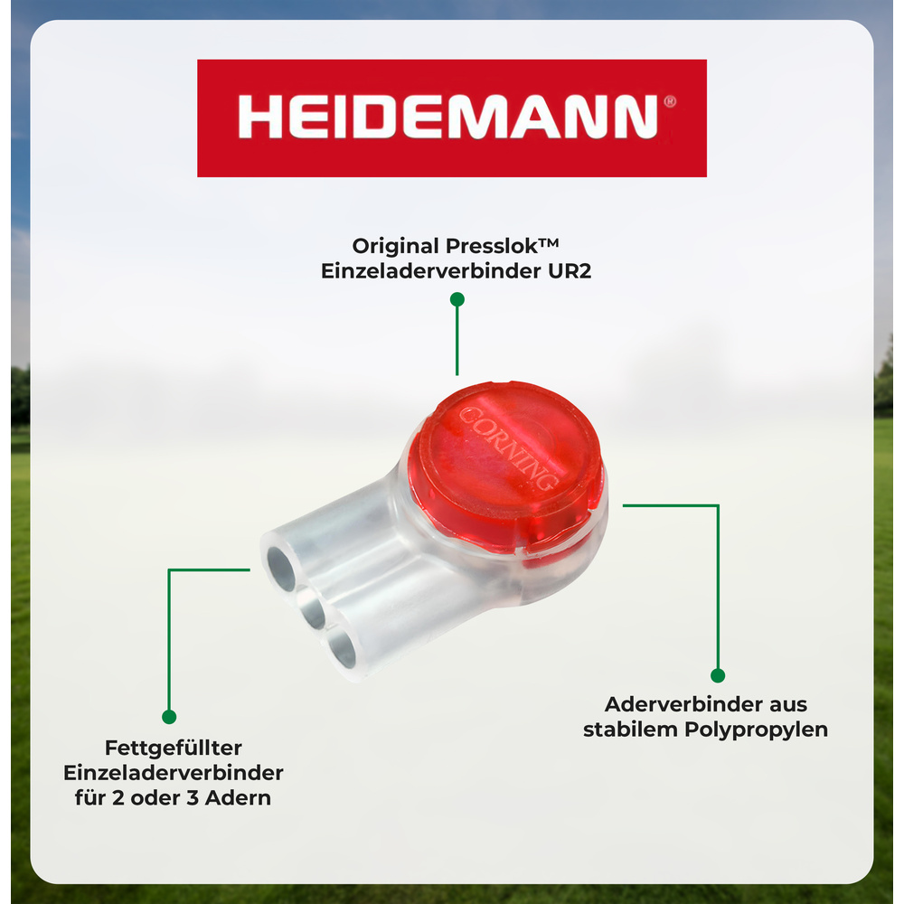 Heidemann ISO FLEX Einzeladerverbindung PresslokTM UY2, 10 Stück, orange
