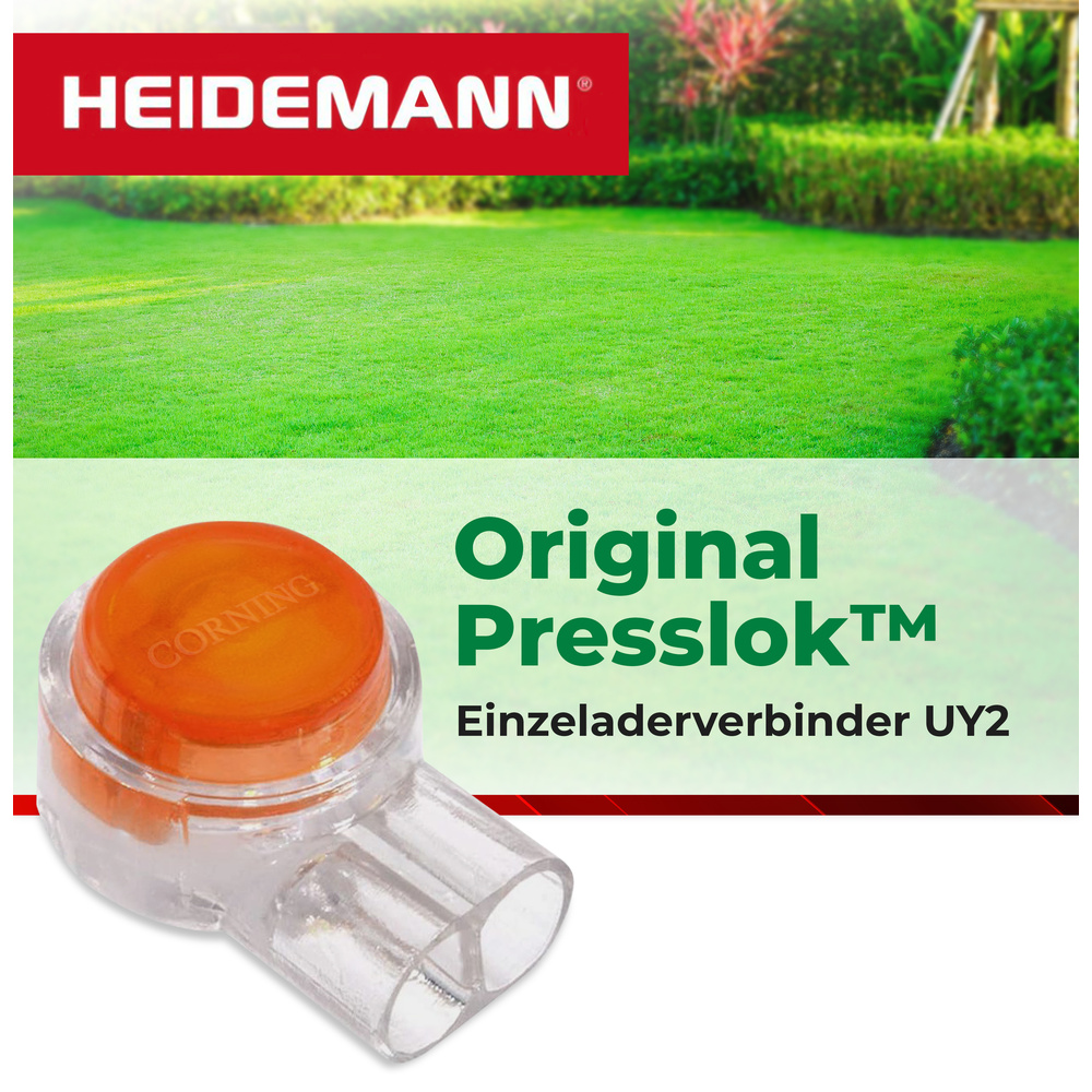 Heidemann ISO FLEX Einzeladerverbindung PresslokTM UR2, 10 Stück, rot