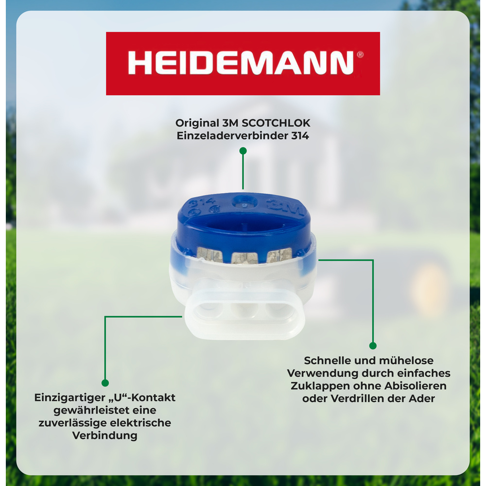 Heidemann ISO FLEX Einzeladerverbindung 3M Presslok 314, 5 Stück, blau