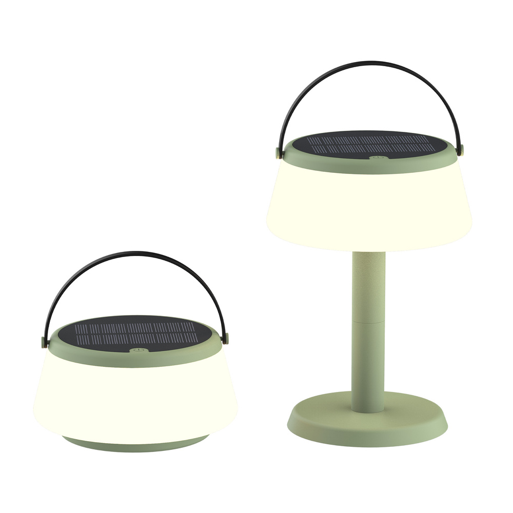 Die BOLD tragbare Solar-Tischlampe, Grün, Solar