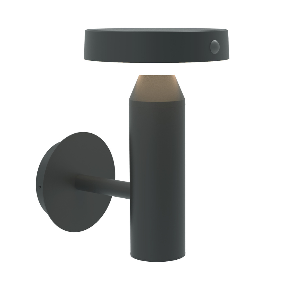 Die BOLD Solar-Wandleuchte mit PIR, Gun Grey