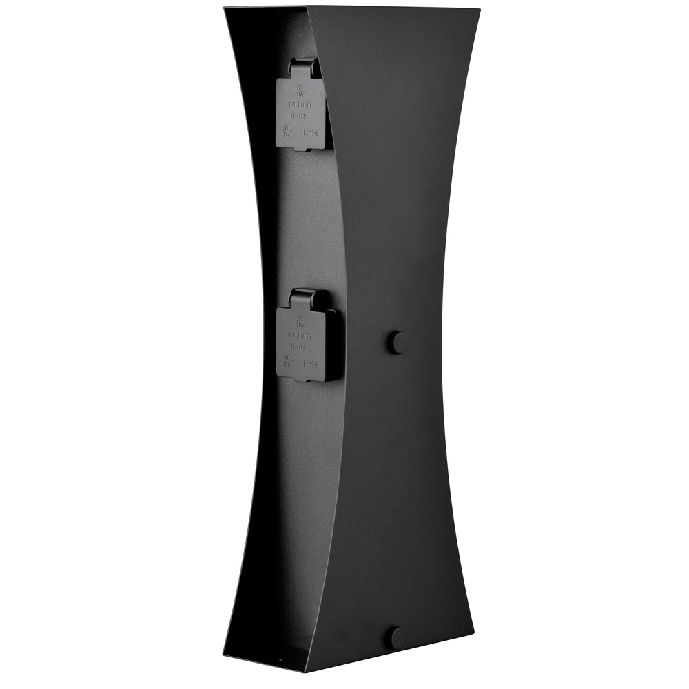 Ledino Steckdosensäule, 4-fach, Connect D4A, IP44, anthrazit