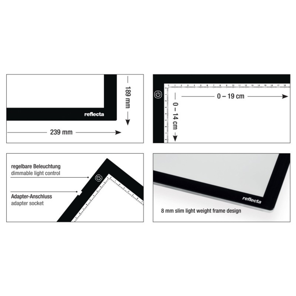 reflecta LED Leuchtplatte A5 Super Slim
