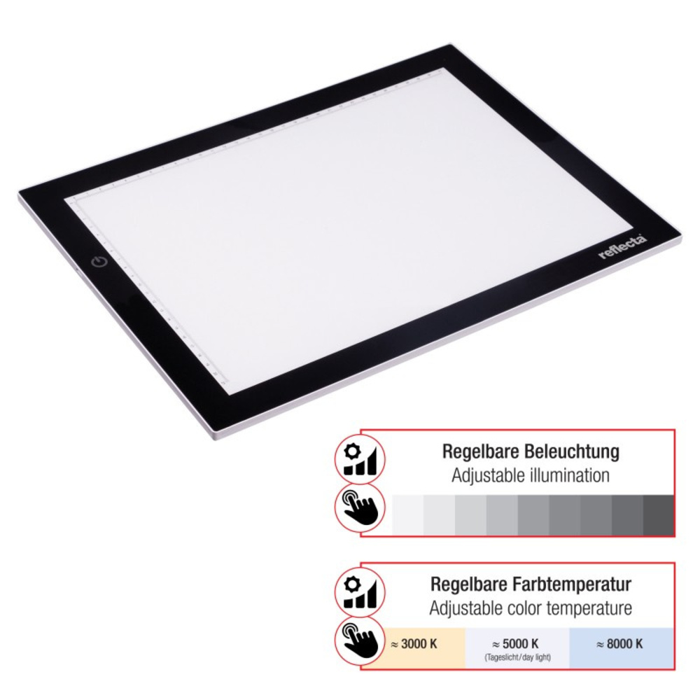 reflecta LED Leuchtplatte A4+ Super Slim