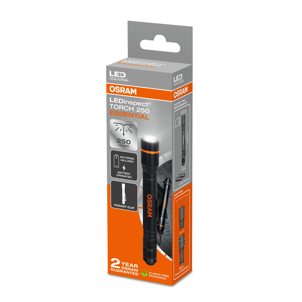 Osram Taschenlampe LEDinspect TORCH 250 ESSENTIAL
