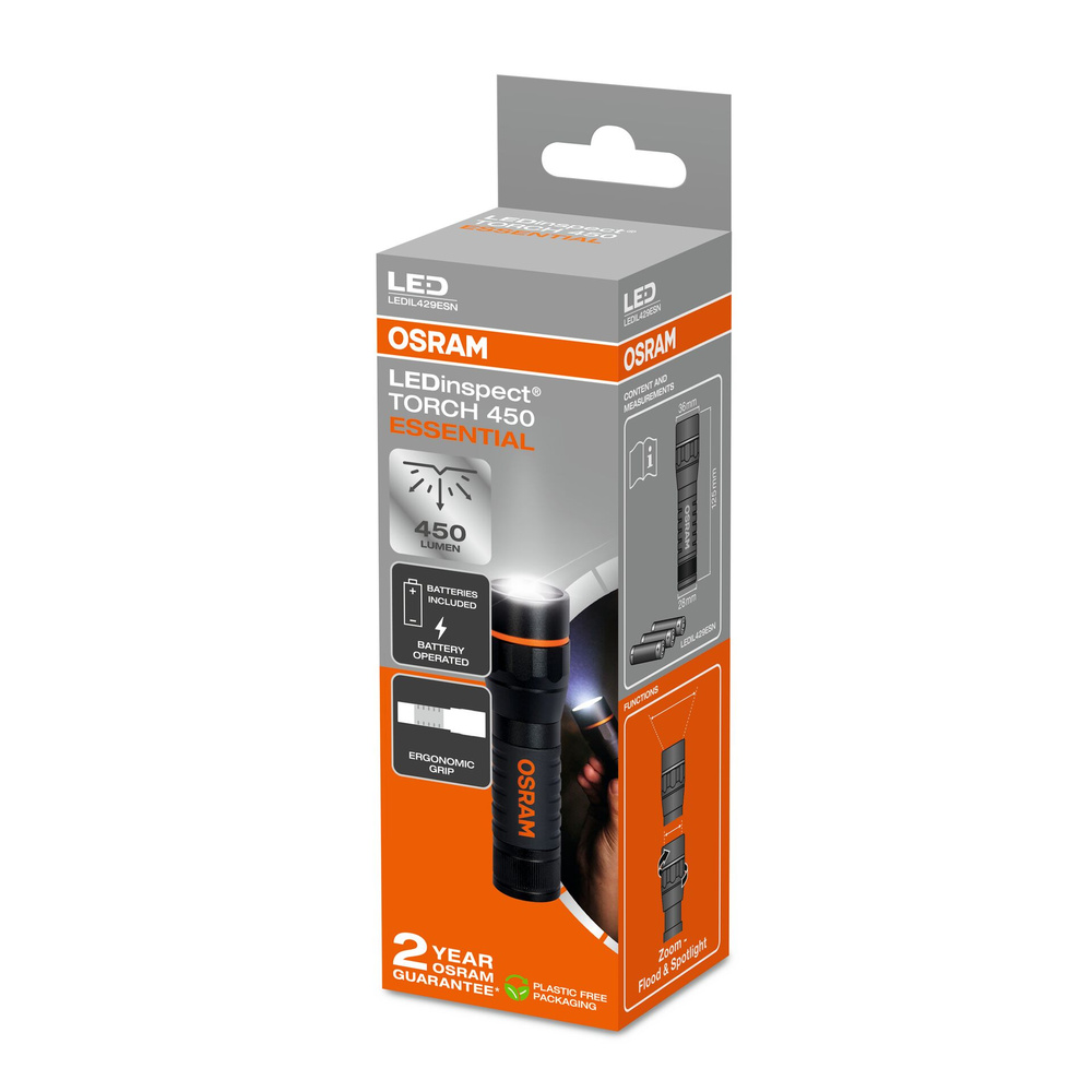 Osram Taschenlampe LEDinspect TORCH 450 ESSENTIAL