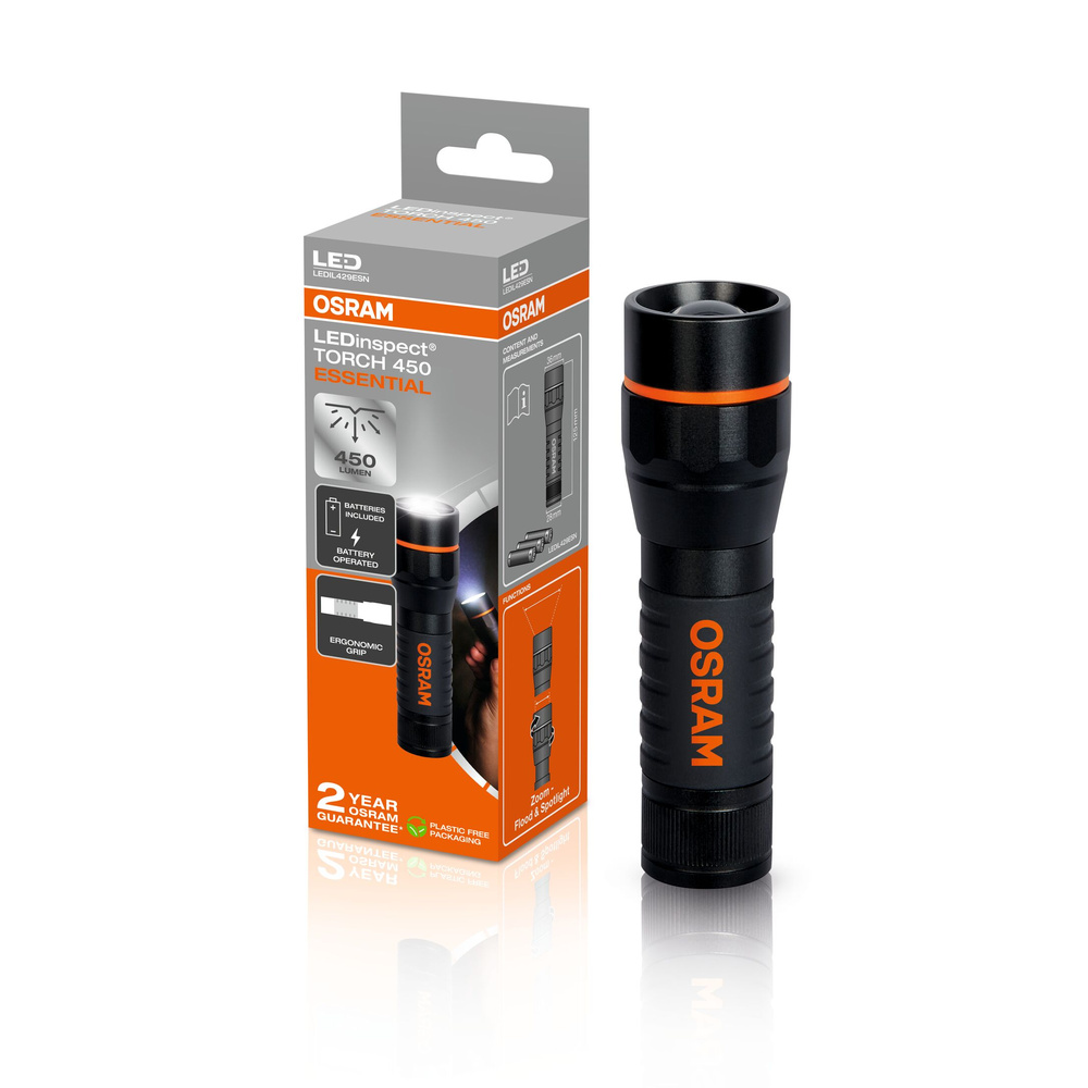Osram Taschenlampe LEDinspect TORCH 450 ESSENTIAL