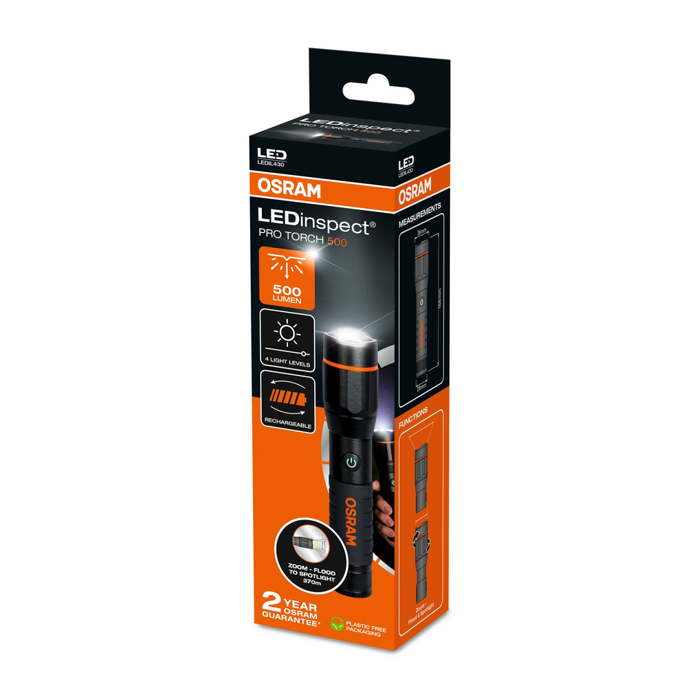 Osram Taschenlampe LEDinspect PRO TORCH 500